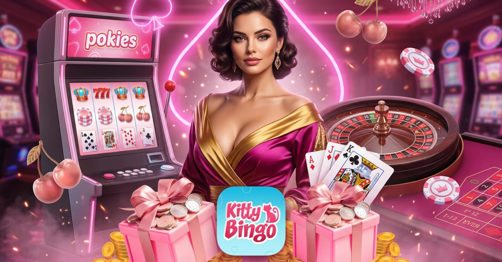 Kitty Bingo welcome banner for UK players